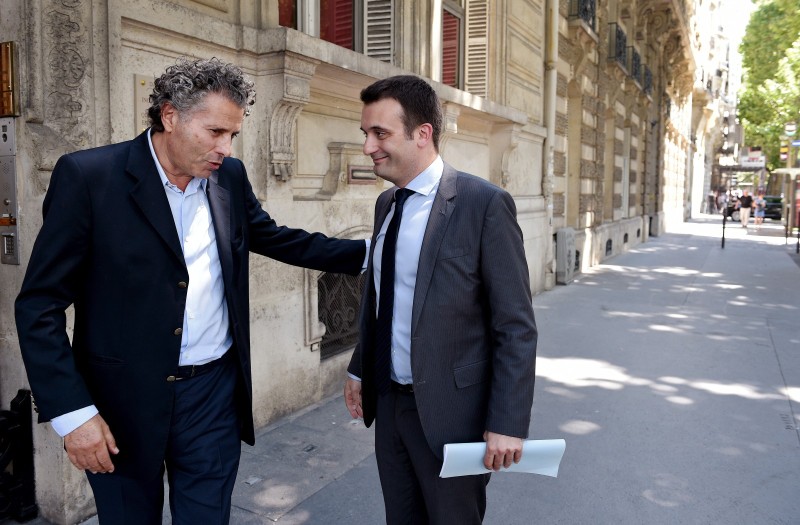 Florian Philippot avec Gilles William Goldnadel