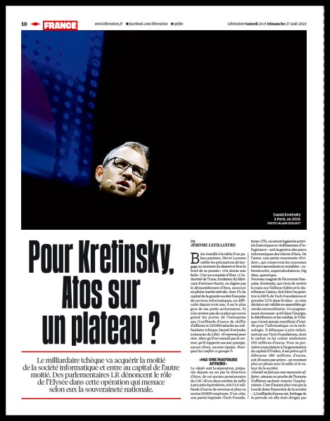 Kretinsky dans Libération.©AGuilhot