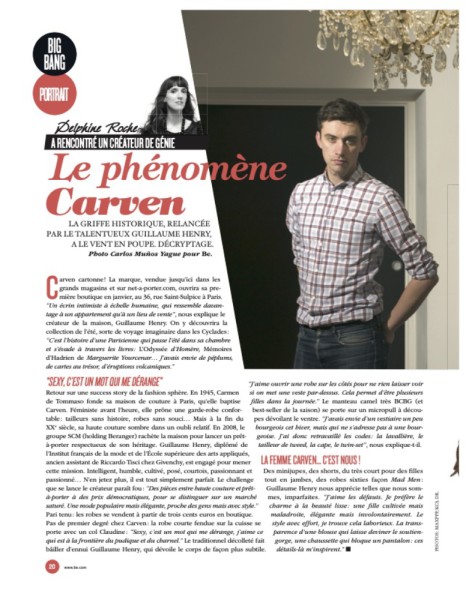 Be Magazine Guillaume Henry Carven