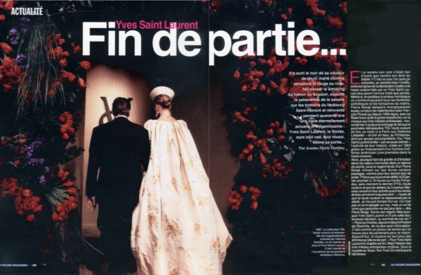 Figaro Magazine Yves Saint Laurent
