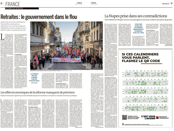 Le Monde / Mobilisation contre le projet de réforme des retraites © Cyril Chigot