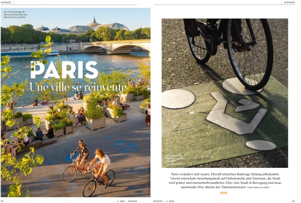 Paris à vélo dans Ecoute