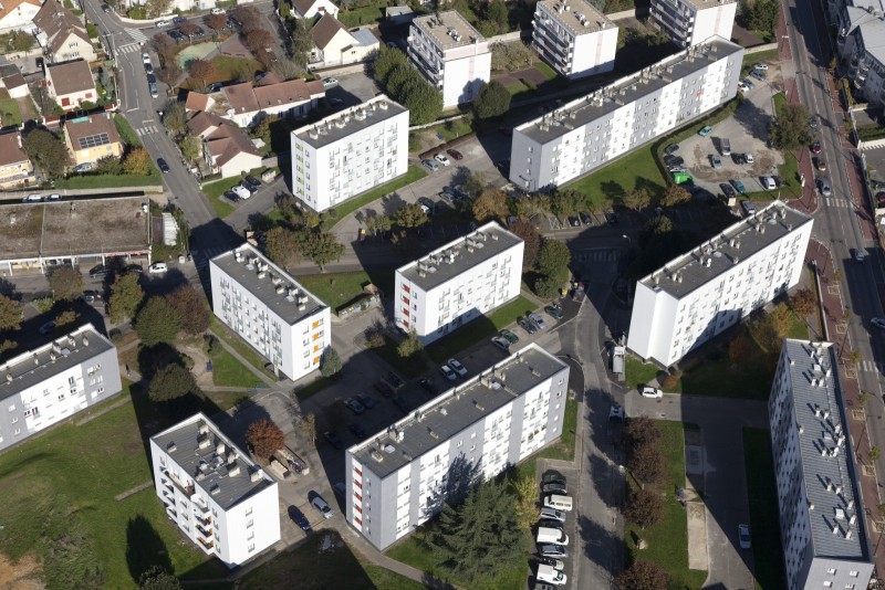 Vue aerienne de CorbeilEssonnes 31 octobre