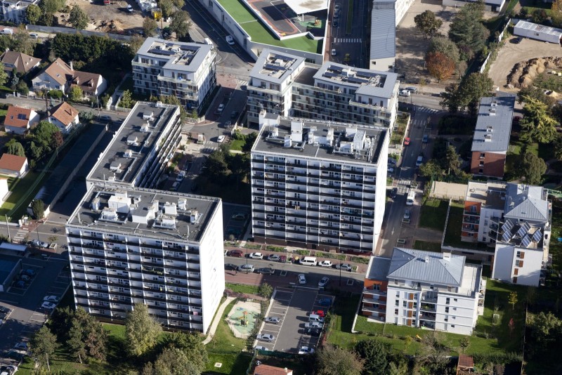 Vue aerienne de CorbeilEssonnes 31 octobre