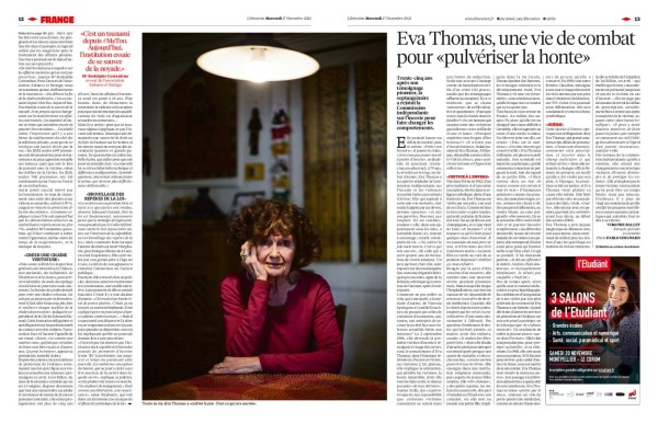 Libération, portrait d’Eva Thomas.