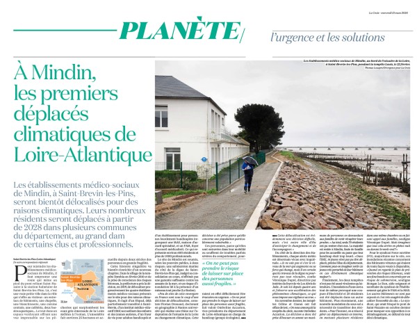 Les premiers déplacés climatiques de Loire-Atlantique pour La Croix