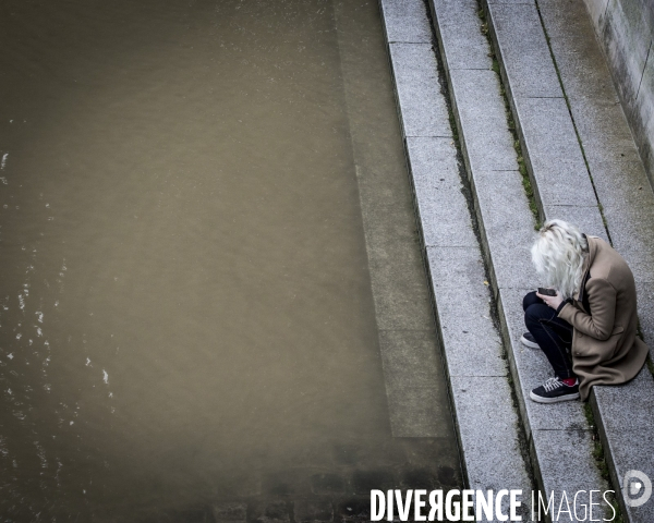 Paris, inondation sur les quais