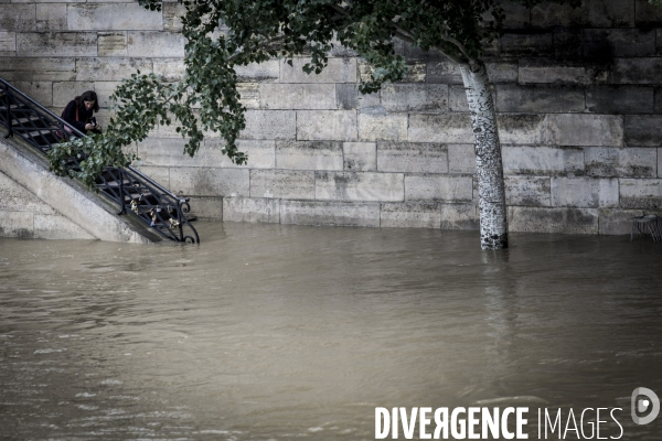Paris, inondation sur les quais