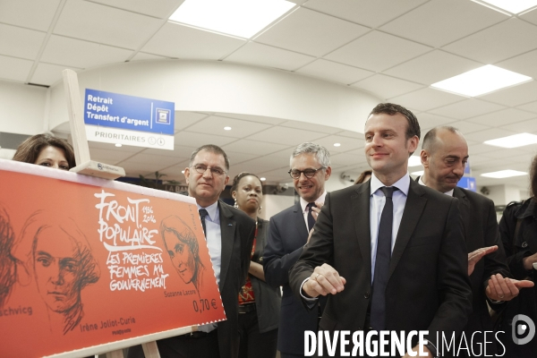 Emmanuel Macron en visite à Montreuil