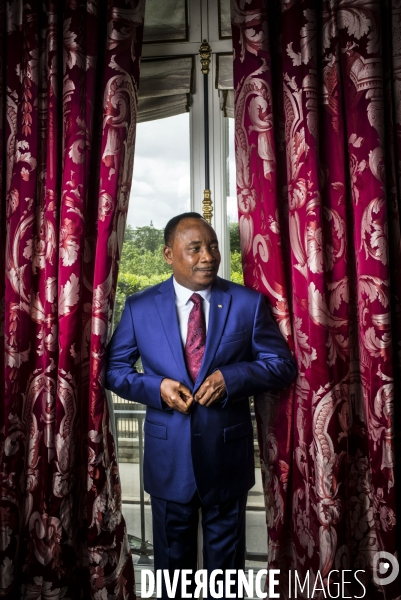Portrait du president du niger, mahamadou issoufou.