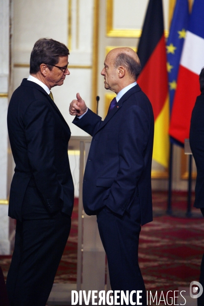 ELYSEE: 14ème Conseil des Ministres Franco-Allemand