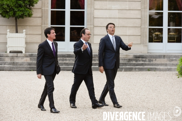 Matteo Renzi rencontre François Hollande et Manuel Valls après le Brexit.