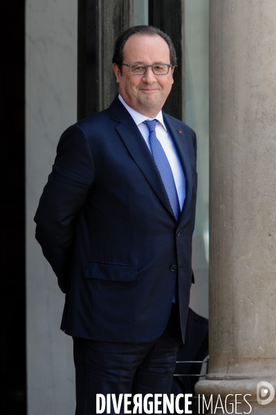 François Hollande reçoit les chefs de partis politiques après le Brexit