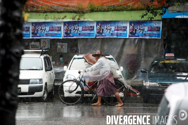 La mousson à Rangoun