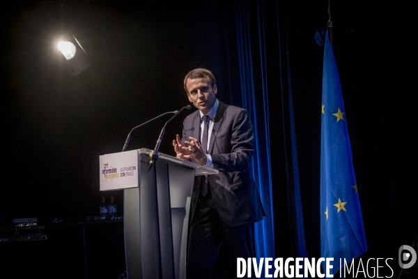 Emmanuel Macron au Sommet des réformistes européens.