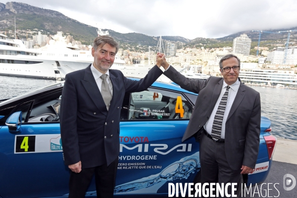 E-Rallye Monte Carlo. Victoire de la Toyota Mirai.