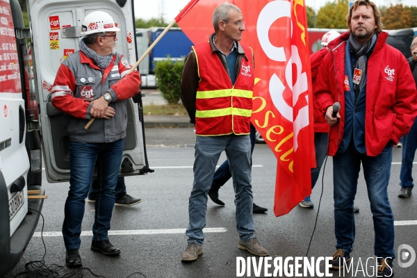 Manifestation des syndicalistes d Arcelormittal