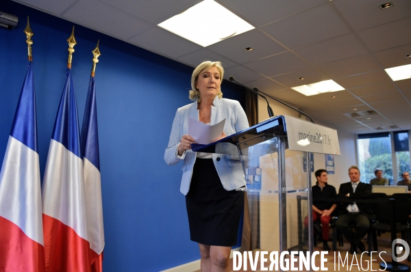 Déclaration de Marine Le Pen