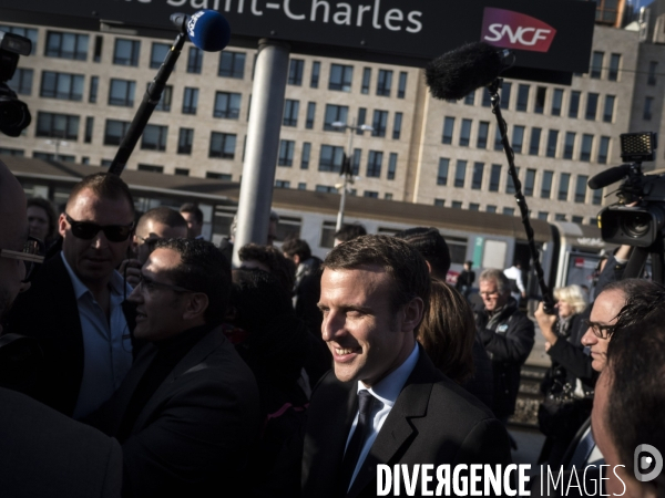 Déplacement d Emmanuel Macron a Marseille