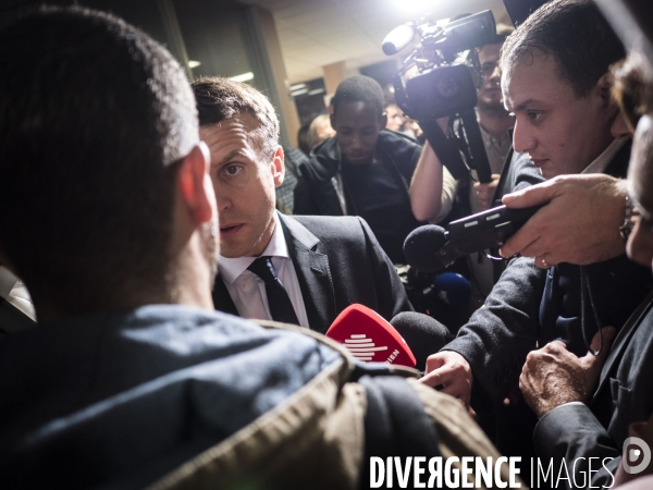 Déplacement d Emmanuel Macron a Marseille