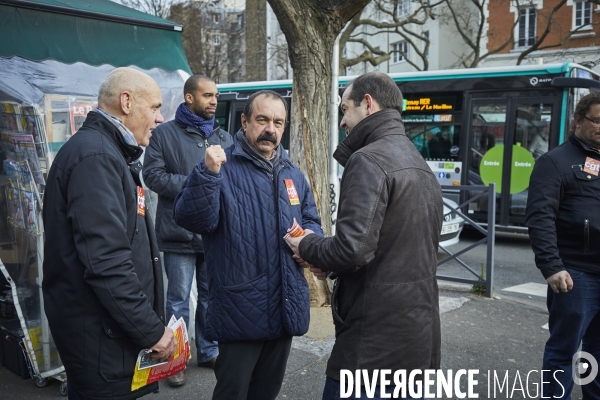 Philippe Martinez campagne elections TPE