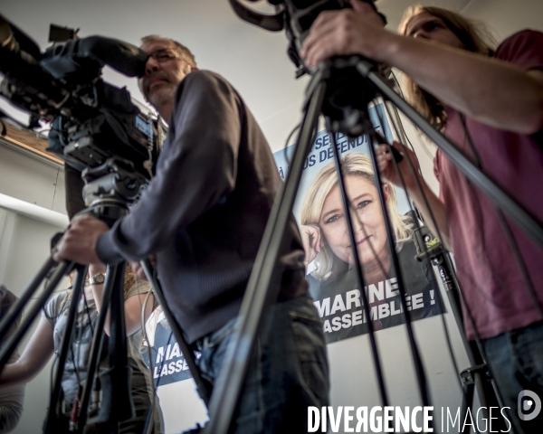 Candidature de Marine Le Pen a Henin Beaumont pour l election legislative 2012