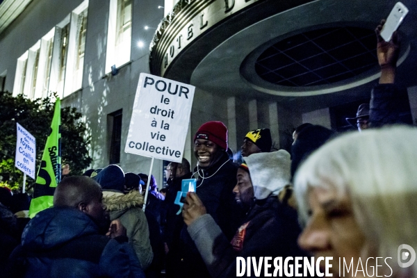 Foyer incendie de Boulogne Billancourt - Manifestation de solidarite avec les victimes