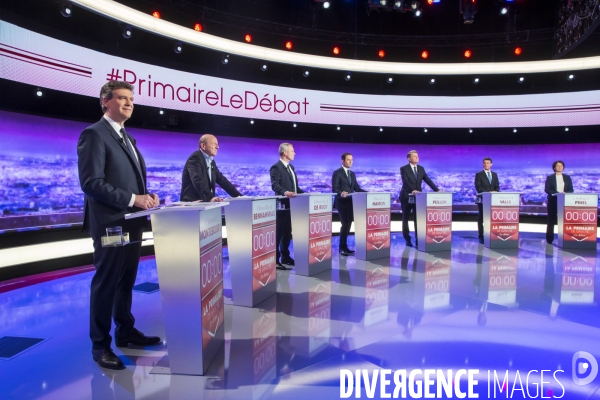 1er débat TV pour la primaire de la gauche