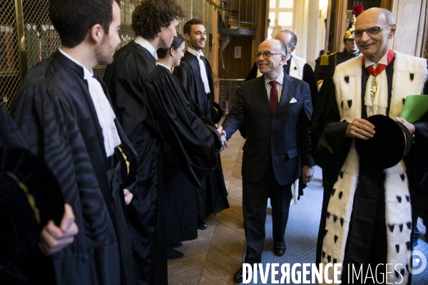 Bernard CAZENEUVE assiste à la rentrée solennelle de la cour des comptes.