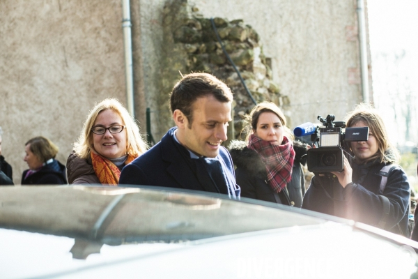 Emmanuel Macron, ferme de la Bourdaisière