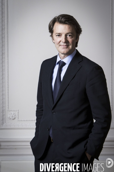 Portrait de François BAROIN, président de l association des maires de France, dans les locaux de l AMF à Paris