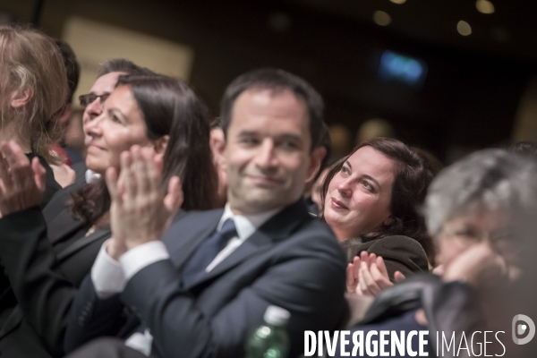 Convention nationale d investiture de Benoit Hamon, candidat de la gauche  et du PS à la présidentielle 2017