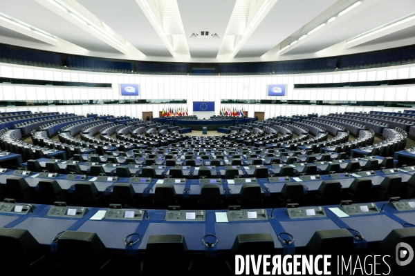 Le parlement européen de Strasbourg