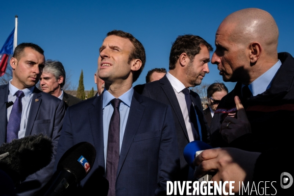 Macron en visite à Manosque