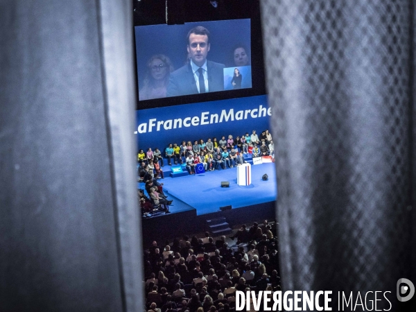 Emmanuel Macron political rally in Toulon