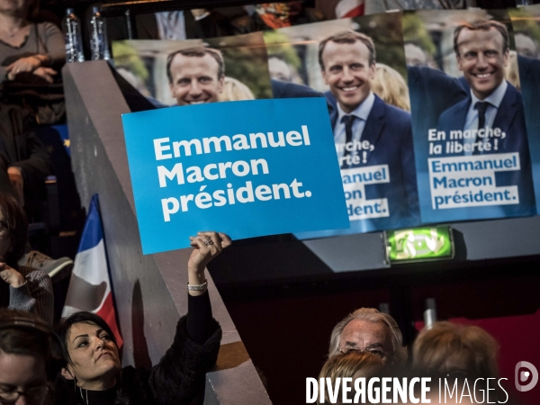 Emmanuel Macron political rally in Toulon
