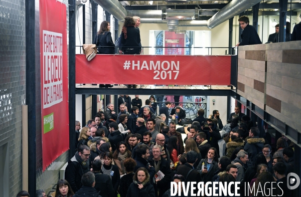 Inauguration du QG de campagne de Benoît Hamon