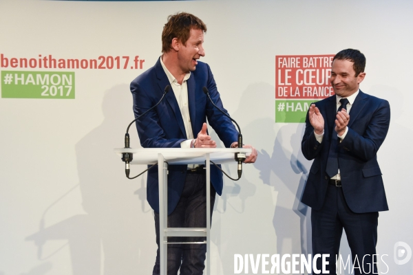 Benoît Hamon et Yannick Jadot