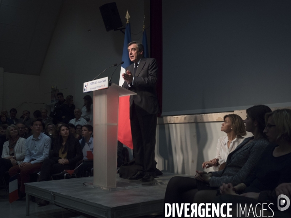 Francois Fillon political meeting in Pertuis