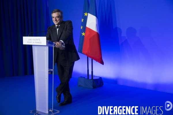 Conférence de presse du candidat Les Républicains François FILLON sur son programme de défense et de politique internationale