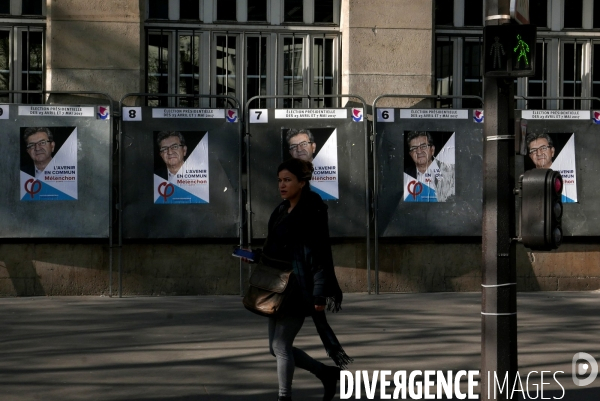 Affiches des Candidats Présidentiels France 2017 Presidential Election Campaign Posters France 2017