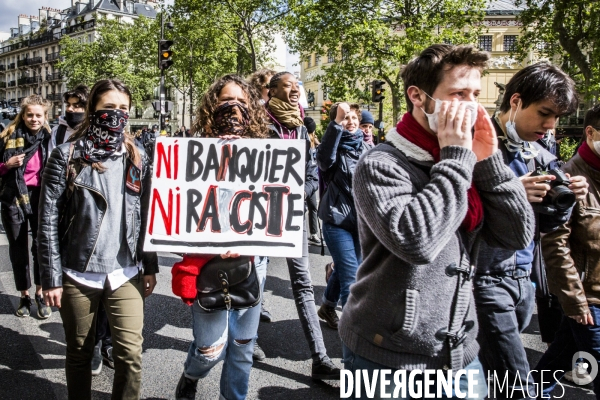 Ni Le Pen, Ni Macron , protestation lyceenne