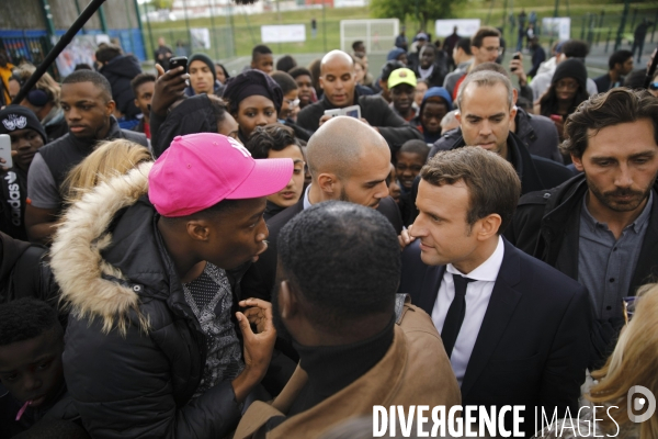 Emmanuel Macron à Sarcelles