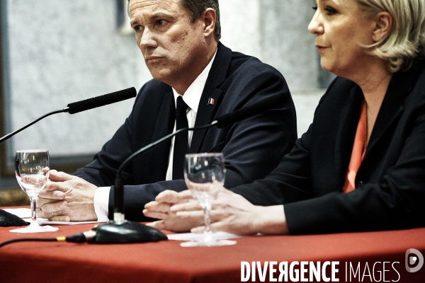 Nicolas Dupont-Aignan soutient Marine Le pen