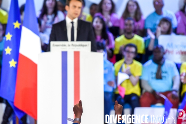 Emmanuel Macron. Meeting de La Villette
