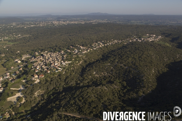 Vue aérienne du Gard