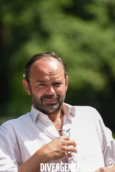 Edouard Philippe, accompagne Bruno Le Maire candidat en campagne pour les élections législatives