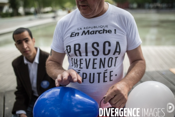 Législatives 2017 : Edouard Philippe en visite de soutien à Prisca Thevenot
