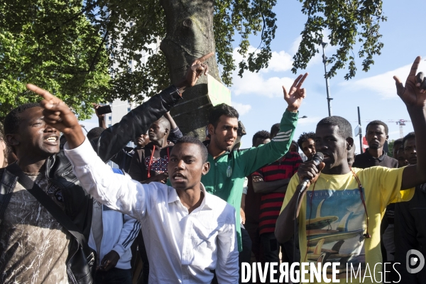 Rassemblement pour les droits fondamentaux des migrants de la Chapelle