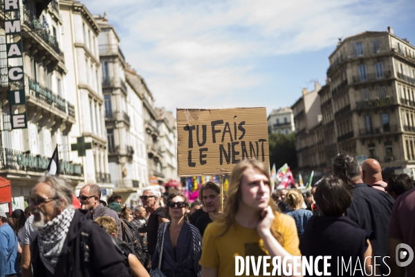 Marseille manifeste contre la reforme du code du travail